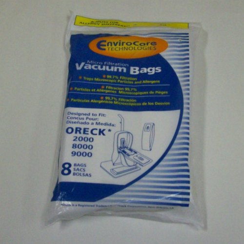 Oreck Bags Uprights Microfilter - 8pk - Generic